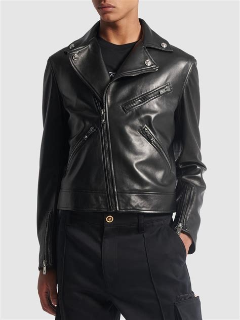 versace collection biker agnello|Versace Biker Jackets for Men .